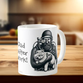 Mug Papa Chat Amusant Plongeur en Scaphandre Personnal