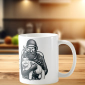 Mug Papa Chat Amusant Plongeur en Scaphandre Personnal