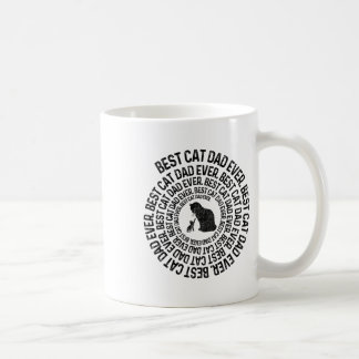 Mug Papa Chat en Spirale - Meilleur Papa de Chat Papa 