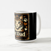 Mug Papa Chat – Fier Papa Félin Humour Amour (Devant droit)