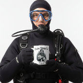 Mug Papa Chat Plongée en Scaphandre Marin