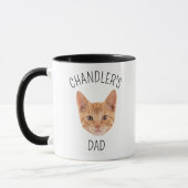 Mug Papa Chat Pour Propriétaires Animaux Amateurs Fête (Gauche)