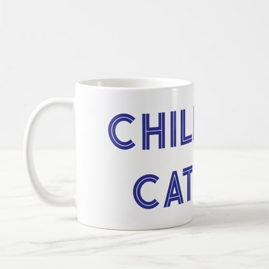 Mug Papa chat sans enfant (Gauche)