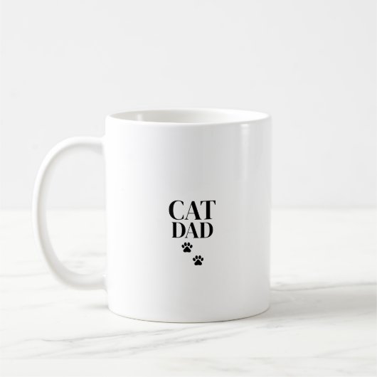 Mug Papa Chat Simple et Mignon (Gauche)