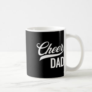 Mug Papa cheerleader rouge et blanc ensemble de pom-po