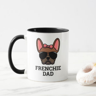Mug Papa Chien Bouledogue Français Fauve Rouge Femelle