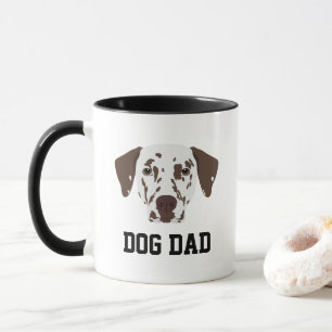 Mug Papa Chien Dalmatien Tacheté Brun