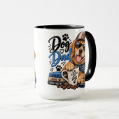 Mug Papa Chien Drôle (Devant droit)