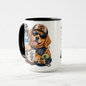 Mug Papa Chien Drôle (Devant gauche)