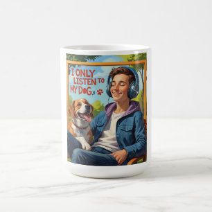 Mug Papa Chien – Je n'écoute que mon chien