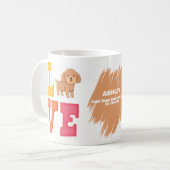 Mug Papa Chien Mignon Caniche (Devant gauche)