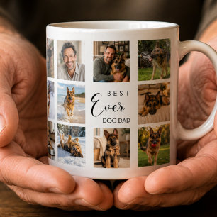 Mug Papa chien père photomontage blanc noir