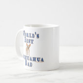 Mug Papa Chihuahua - Meilleur du Monde (Devant gauche)