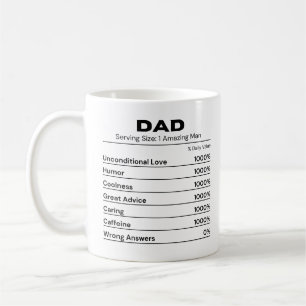 Mug Papa Cool Meilleur Père Amateur de Caféine