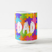 Mug Papa Couleur Jigsaw Puzzle Pièces Happy Puzzler (Centre)