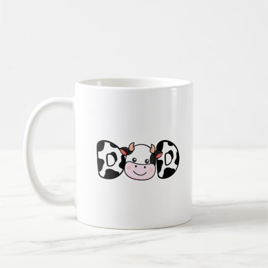Mug Papa Cow Imprimer Vache Motif Fête des pères (Gauche)