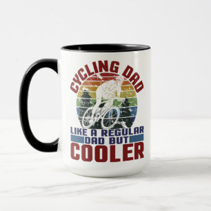 Mug Papa Cycliste Comme Un Papa Régulier Mais Un Cycli