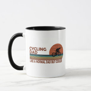 Mug Papa cycliste drôle comme un papa normal mais plus