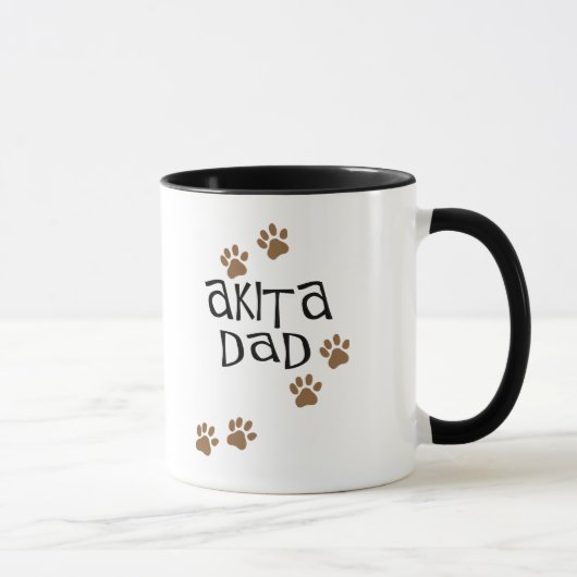 Mug Papa d'Akita (Droite)
