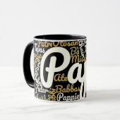 Mug Papa dans différentes langues (Devant gauche)