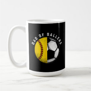 Mug Papa de Ballers Père Fils Softball Footballeur C