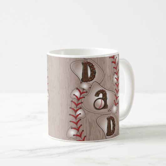 Mug Papa de baseball (Devant droit)