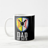 Mug Papa de baseball et de softball fier parent de spo (Gauche)