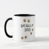 Mug Papa de beagle (Gauche)