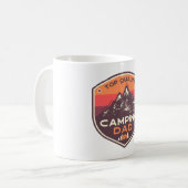 Mug Papa de camping de haute qualité (Devant gauche)