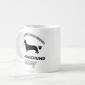 Mug Papa de chien de papa de Daschund (Devant gauche)