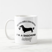 Mug Papa de chien de papa de Daschund (Gauche)