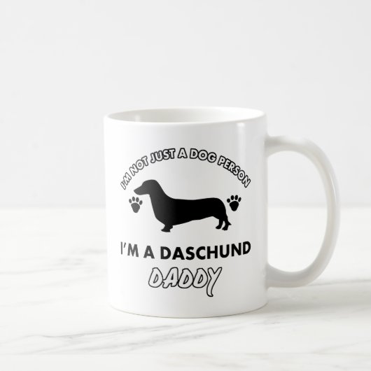 Mug Papa de chien de papa de Daschund (Droite)