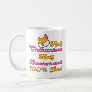 Mug Papa de Chiweenie Moitié Chihuahua Dachshund Cadea
