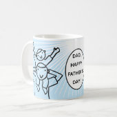 Mug Papa de fête des pères avec l'enfant (Devant gauche)