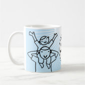 Mug Papa de fête des pères avec l'enfant (Gauche)