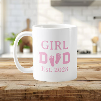 Mug Papa de Fille Rose