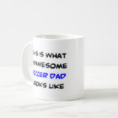 Mug papa de football, génial (Devant gauche)