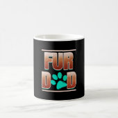 Mug Papa De Fourrure cool Avec Paw De Chat Le Jour (Centre)