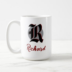 Mug Papa de golf désordonné Monogramme gothique vintag