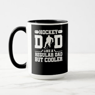 Mug Papa De Hockey Comme Un Père Régulier Mais Glacièr