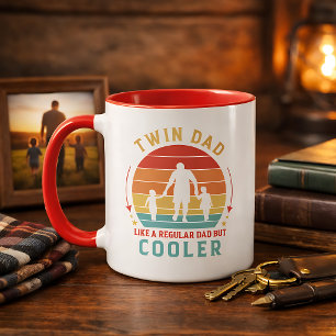 Mug Papa de jumeaux Sunset Retro Café 