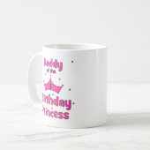 Mug Papa de la ?ère princesse d'anniversaire ! (Devant gauche)