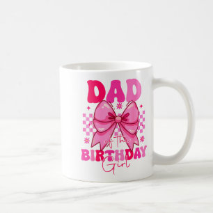Mug Papa de la fille d'anniversaire Tee Coquette Rose
