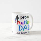 Mug Papa de l'autisme fier (Devant droit)