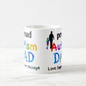Mug Papa de l'autisme fier (Centre)
