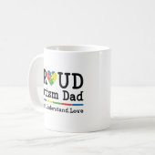 Mug Papa de l'autisme fier (Devant gauche)