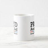 Mug Papa de l'autisme fier (Centre)