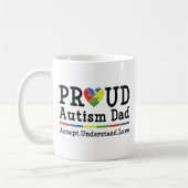 Mug Papa de l'autisme fier (Gauche)