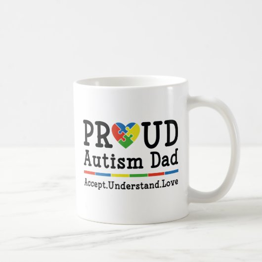 Mug Papa de l'autisme fier (Droite)