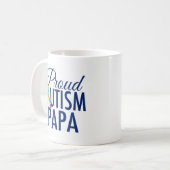 Mug Papa de l'autisme fier (Devant gauche)